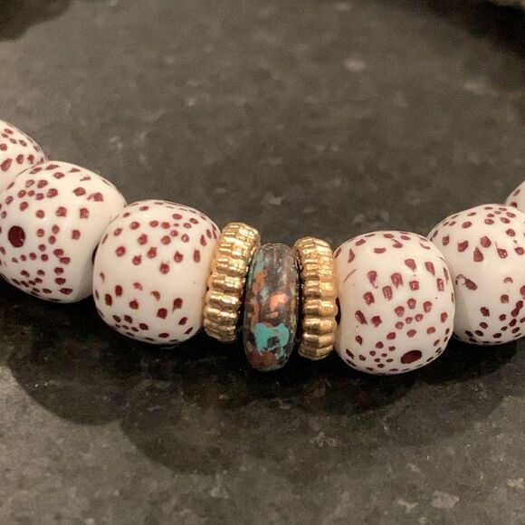 Set of 4 Hamsa Bohemian Bracelet Stack Tassel Beads Evil Eye Men’s Unisex Gift - Picture 8 of 11